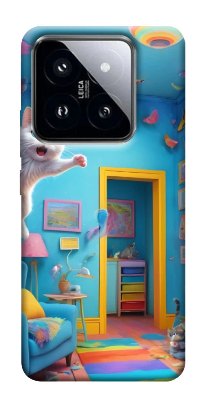 Чехол на Xiaomi 14 Pro crazy cat фото 1 из 1