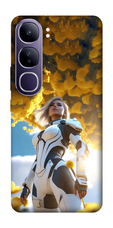 Чехол на Vivo Y300 Cyber space girl ver.3 фото 1 из 1