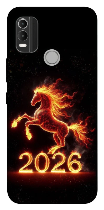 Чохол на Nokia C21 Plus Red Fire Horse ver.1 фото 1 з 1