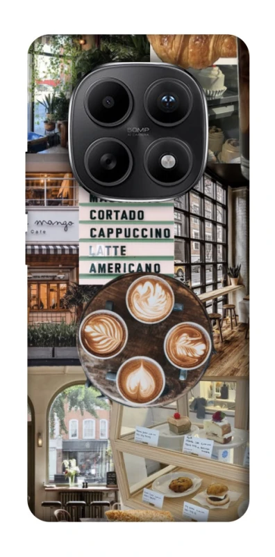 Чохол на Xiaomi Redmi Note 15 5G Coffee collage ver.5 фото 1 з 1