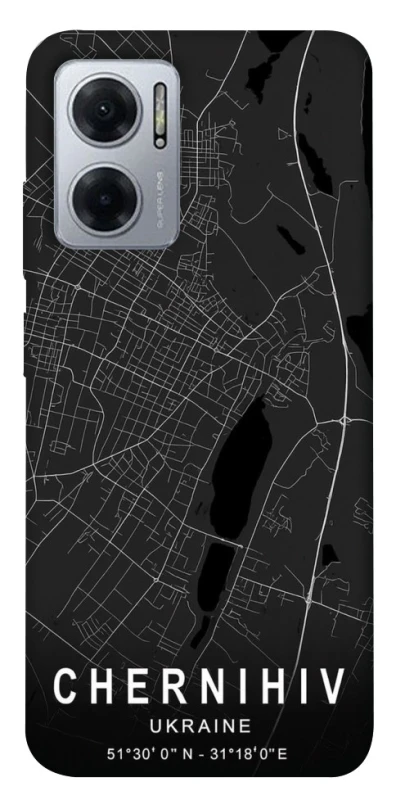 Чехол на Xiaomi Redmi Note 11E Chernihiv map фото 1 из 1