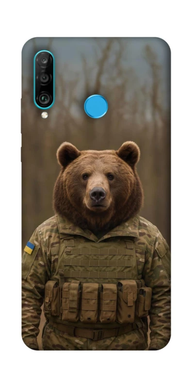 Чохол на Huawei P30 lite Ведмідь захисник фото 1 з 1