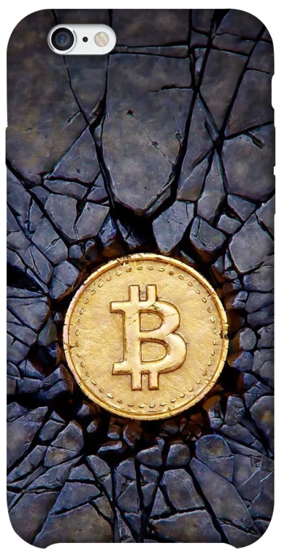 Чехол на Apple iPhone 6/6s (4.7") Bitcoin cracks фото 1 из 1