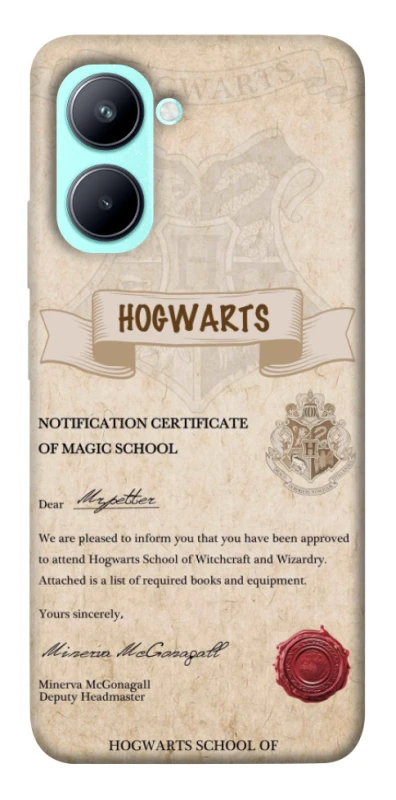 Чехол на Realme C33 The Hogwarts acceptance letter фото 1 из 1