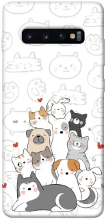 Чохол на Samsung Galaxy S10+ Funny Pets фото 1 з 1