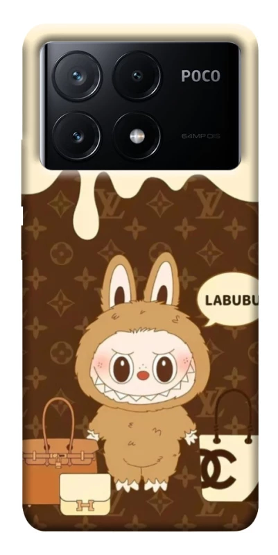 Чохол на Xiaomi Poco X6 Labubu LV фото 1 з 1
