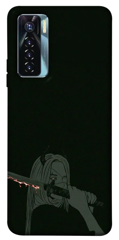 Чехол на TECNO Camon 17 Pro Человек-Бензопила фото 1 из 1