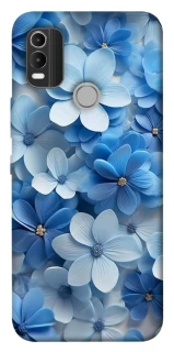 Чехол на Nokia C21 Plus Синие цветы фото 1 из 1
