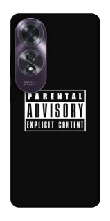 Чохол на Oppo A60 Parental Advisory Label фото 1 Чохол на Oppo A60 Parental Advisory Label фото 1 з 1