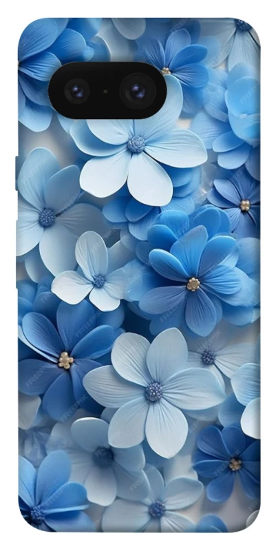 Чехол на Google Pixel 8 Синие цветы фото 1 из 1