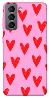 Чехол на Samsung Galaxy S21 FE Red hearts 2 фото 1 из 1