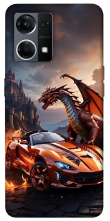 Чохол на Oppo Reno 7 4G Сar and dragon фото 1 з 1