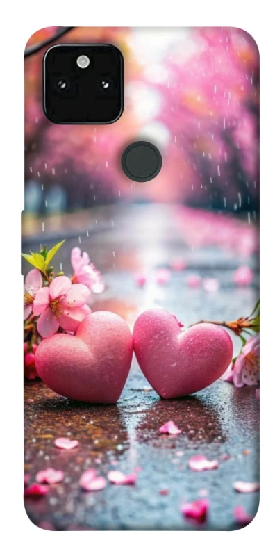 Чехол на Google Pixel 5A Pink heart фото 1 из 1