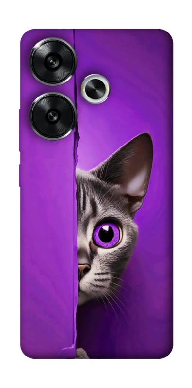 Чохол на Xiaomi Poco F6 Кіт-підглядач фото 1 з 1