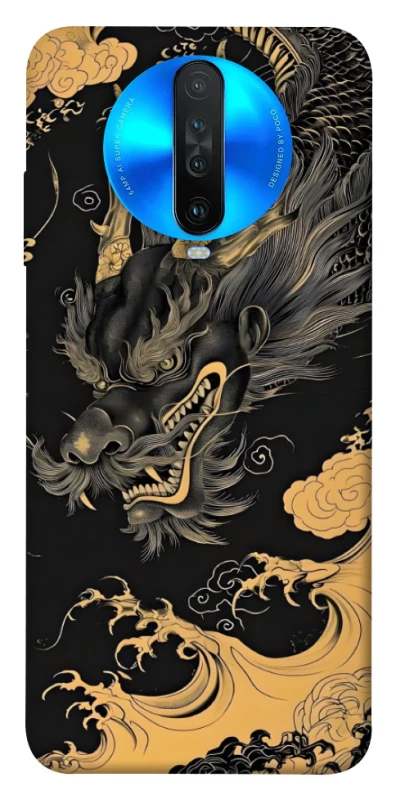 Чехол на Xiaomi Redmi K30 gold dragon фото 1 из 1