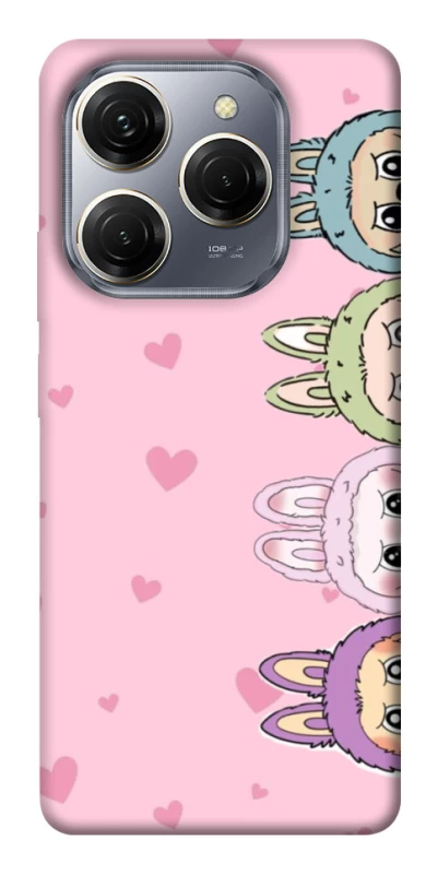 Чехол на TECNO Spark 20 Pro All Labubu 4 фото 1 из 1