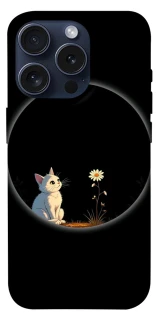 Чехол на Apple iPhone 15 Pro (6.1") Cat and flower фото 1 из 1