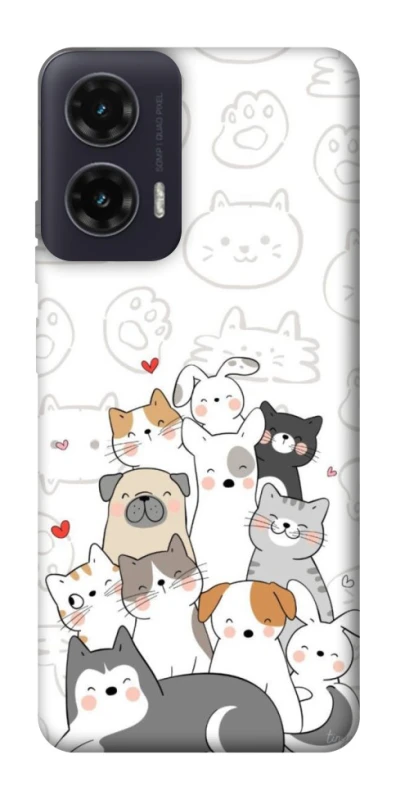 Чохол на Motorola Moto G35 Funny Pets фото 1 з 1