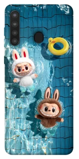 Чохол на Samsung Galaxy A21 Labubu in the pool фото 1 з 1