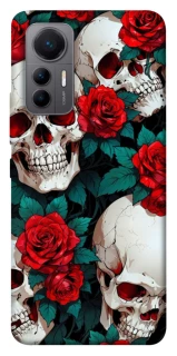 Чохол на Xiaomi 12 Lite skull and rose фото 1 з 1