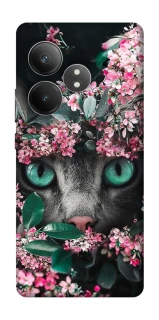 Чохол на Realme GT Neo 6 SE Кіт в квітах фото 1 з 1