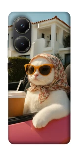 Чехол на Xiaomi Poco X6 Pro Stylish Cat Cruise фото 1 Чехол на Xiaomi Poco X6 Pro Stylish Cat Cruise фото 1 из 1