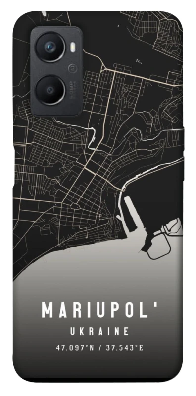 Чехол на Oppo A96 Mariupol map фото 1 из 1