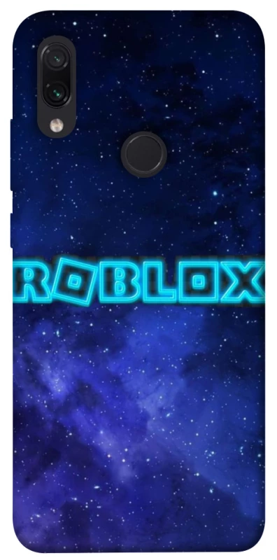 Чехол на Xiaomi Redmi Note 7 / Note 7 Pro / Note 7s Roblox Space Logo Blue фото 1 из 1