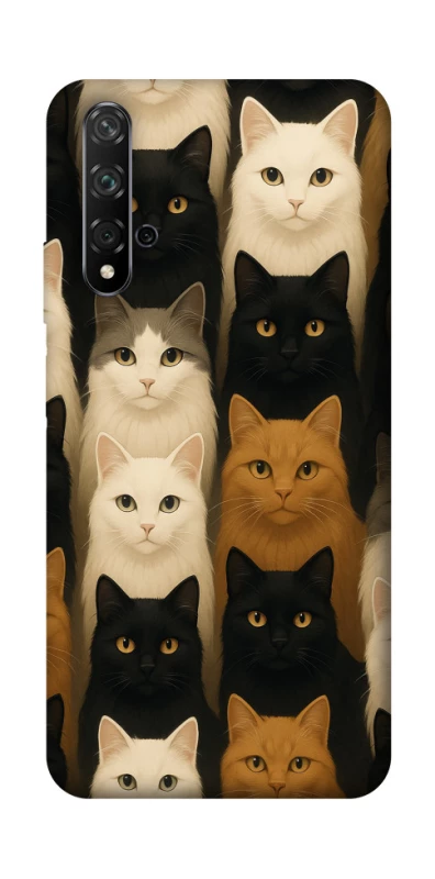 Чехол на Huawei Honor 20 / Nova 5T Colorful Cat Collage фото 1 Чехол на Huawei Honor 20 / Nova 5T Colorful Cat Collage фото 1 из 1