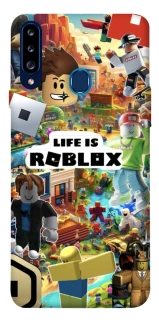 Чехол на Samsung Galaxy A20s Life is Roblox фото 1 из 1