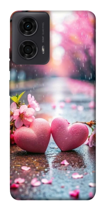 Чехол на Motorola Moto G24 Pink heart фото 1 из 1