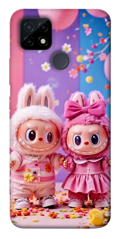 Чохол на Realme C21Y Labubu twins ver.2 фото 1 з 1