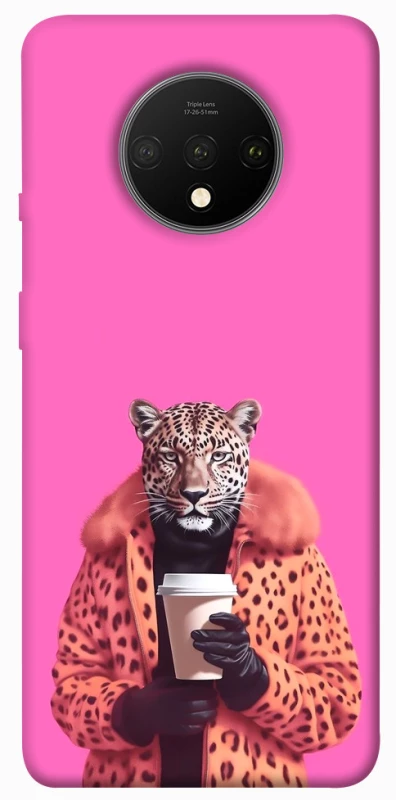 Чохол на OnePlus 7T Леопард з кавою фото 1 з 1