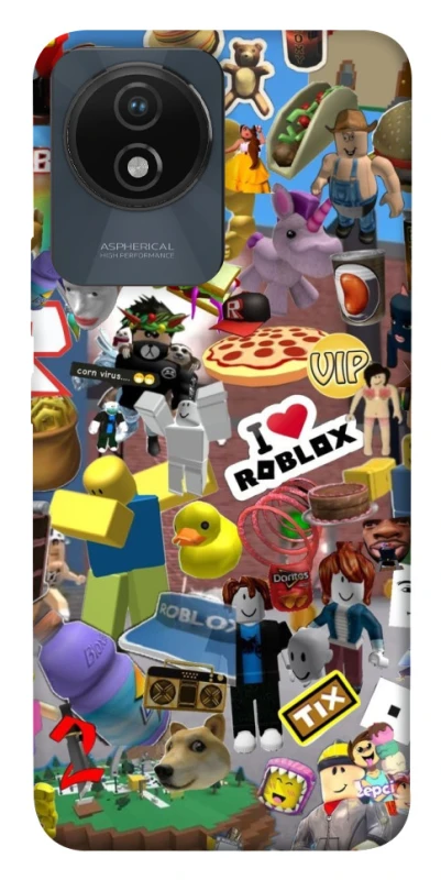 Чохол на Vivo Y02 Roblox collage ver.5 фото 1 з 1