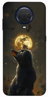 Чохол на Nokia G20 / G10 / 6.3 Кіт під місяцем v2 фото 1 з 1