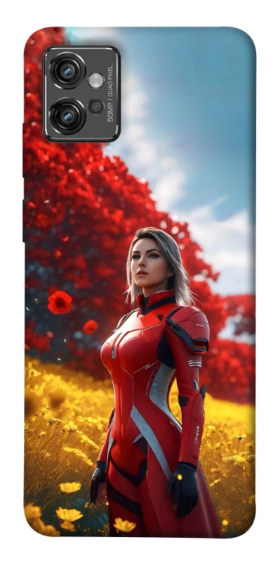 Чехол на Motorola Moto G32 Cyber space girl ver.5 фото 1 из 1