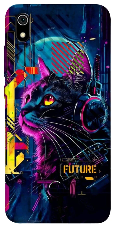 Чохол на Xiaomi Redmi 7A Cyber Cat v2 фото 1 з 1