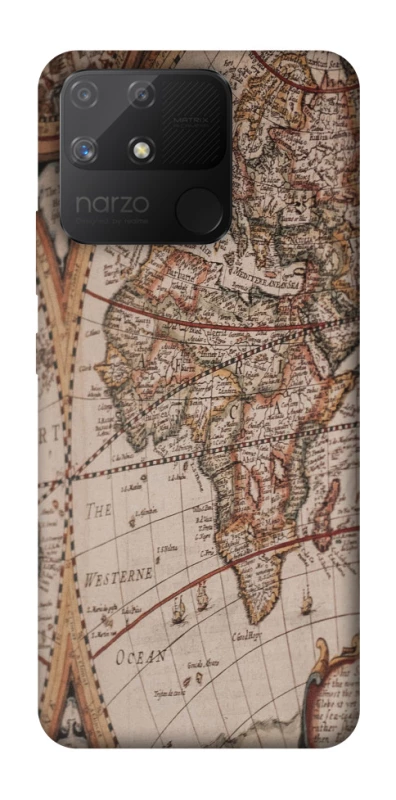 Чехол на Realme Narzo 50A Карта путешествий фото 1 из 1