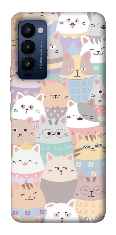 Чохол на TECNO Camon 18 Pro Funny Kittens ver.2 фото 1 з 1