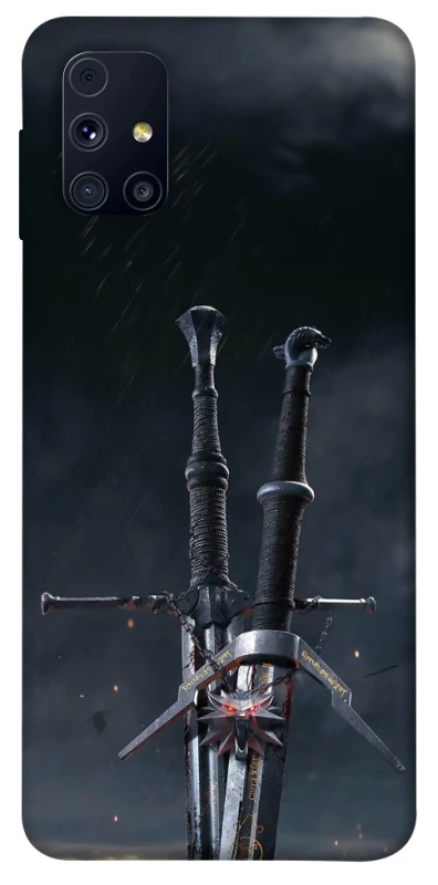 Чехол на Samsung Galaxy M31s Мечи Ведьмака фото 1 из 1