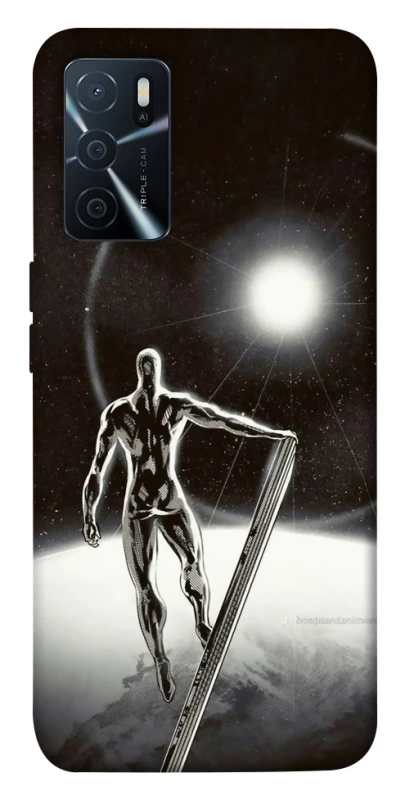 Чехол на Oppo A16s / A16 Серебряный сёрфер фото 1 из 1