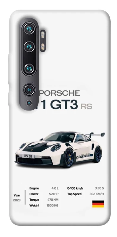 Чехол на Xiaomi Mi Note 10 / Note 10 Pro / Mi CC9 Pro Porsche 911 GT3 фото 1 из 1