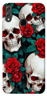 Чохол на Huawei Honor 8X skull and rose фото 1 з 1