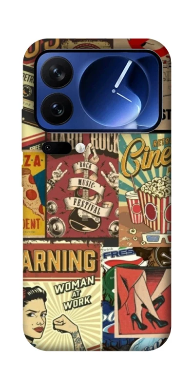 Чохол на Xiaomi Poco F7 Ultra Retro collage ver.2 фото 1 з 1