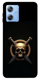 Чохол на Motorola Moto G84 Golden Skull фото 1 з 1