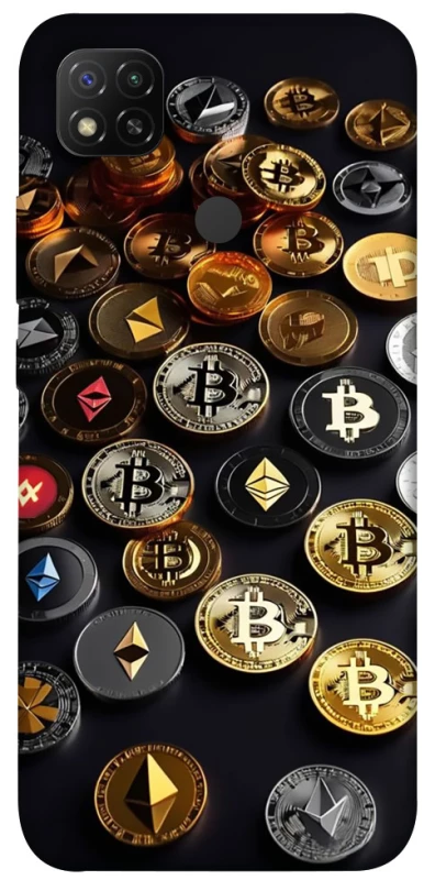 Чехол на Xiaomi Redmi 9C Many coins фото 1 из 1