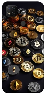 Чехол на Xiaomi Redmi 9C Many coins фото 1 из 1