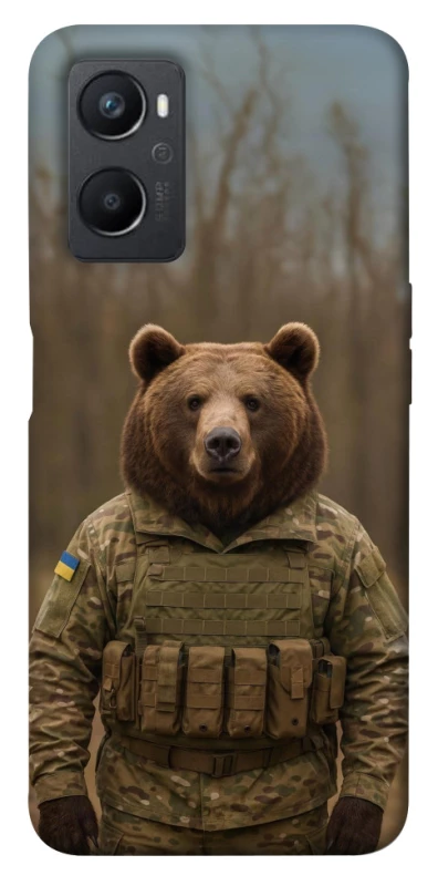 Чехол на Oppo A96 Медведь защитник фото 1 из 1