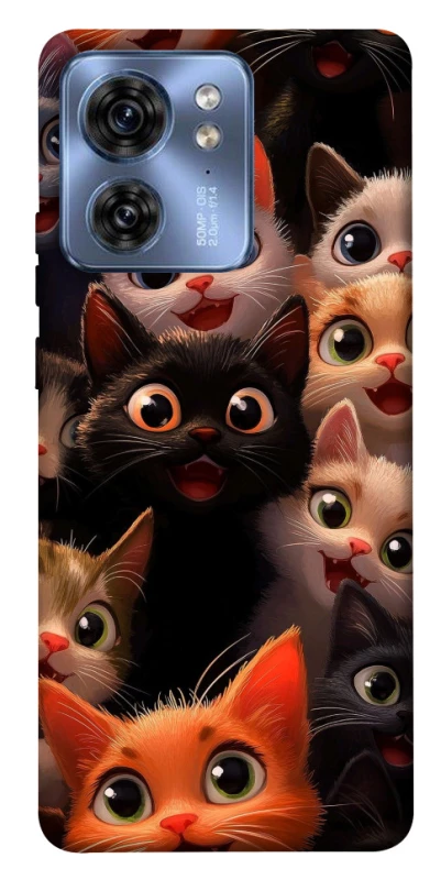 Чохол на Motorola Edge 40 happy cats фото 1 з 1