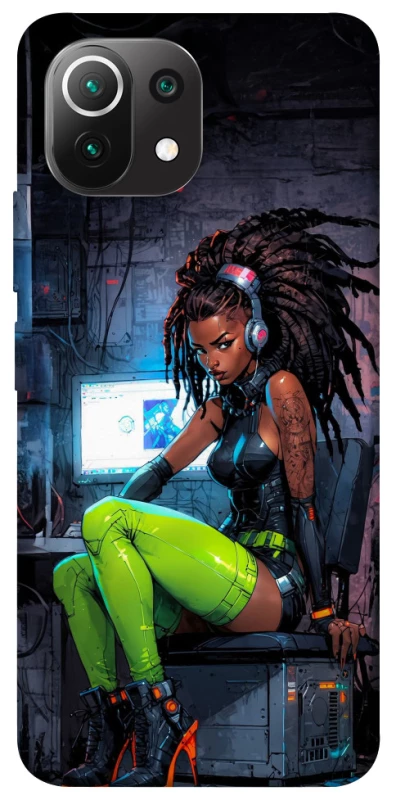 Чохол на Xiaomi Mi 11 Lite Cyber girl фото 1 з 1